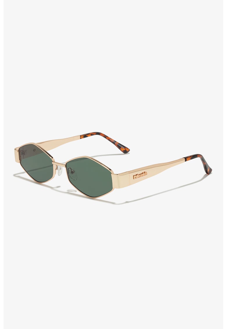 Ochelari de soare hexagonali unisex - Auriu