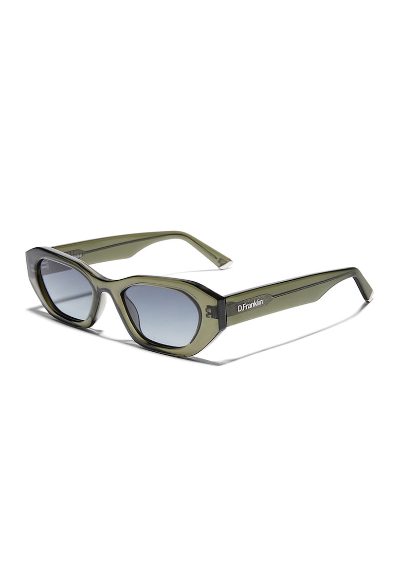 Ochelari de soare unisex cu lentile in degrade - Verde sparanghel