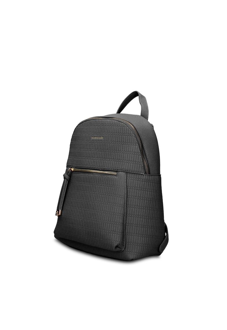 Rucsac din piele ecologica cu aspect texturat Ardena Ultra - Negru