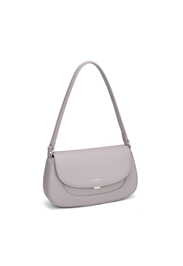 Geanta crossbody din piele ecologica cu clapa Elora - Lila