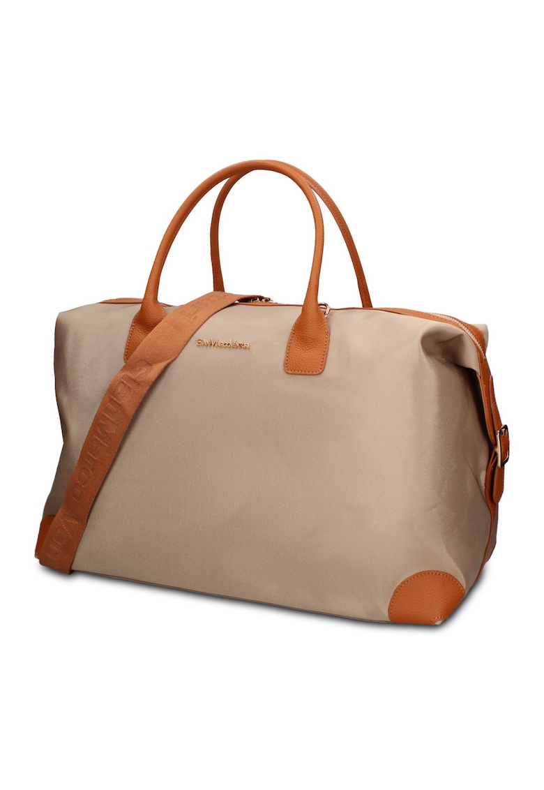Geanta duffle din piele ecologoca Seraphina Prime - Bej