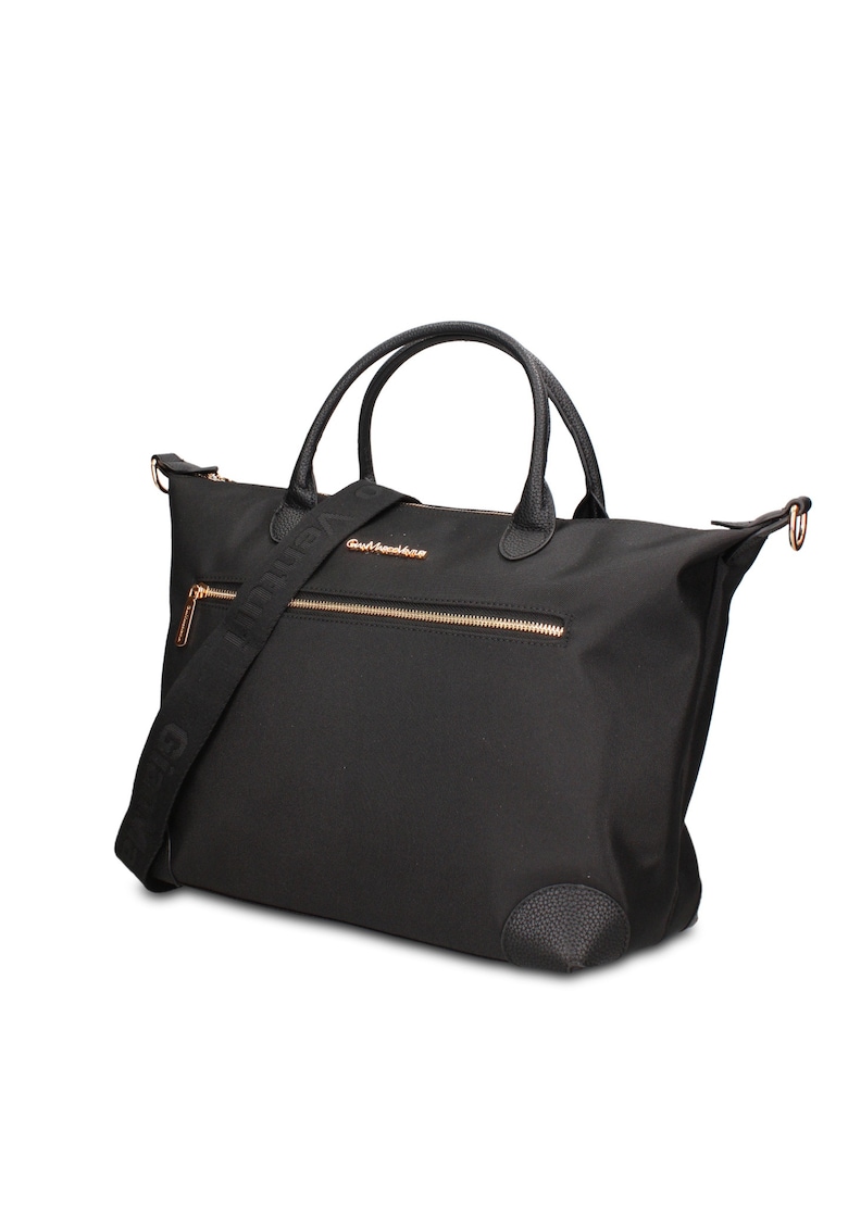 Geanta shopper din piele ecologica Elowen Prime - Negru