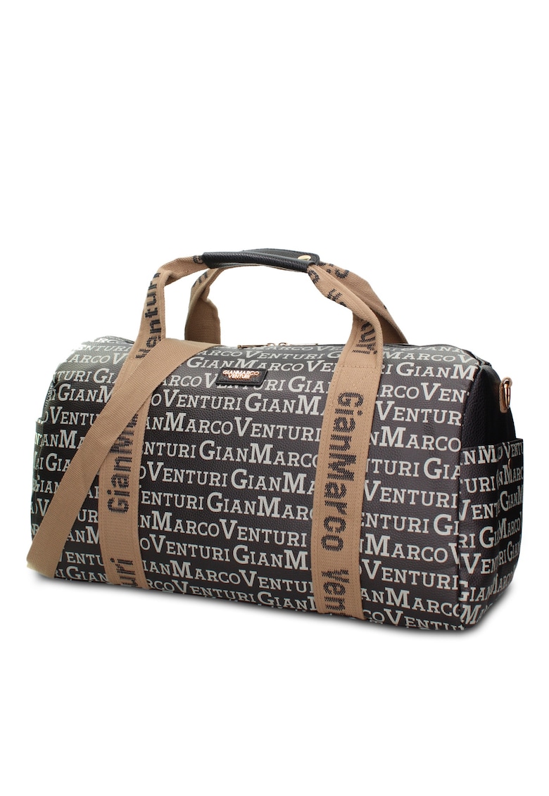 Geanta duffle de piele ecologica Callisto Plus - Negru
