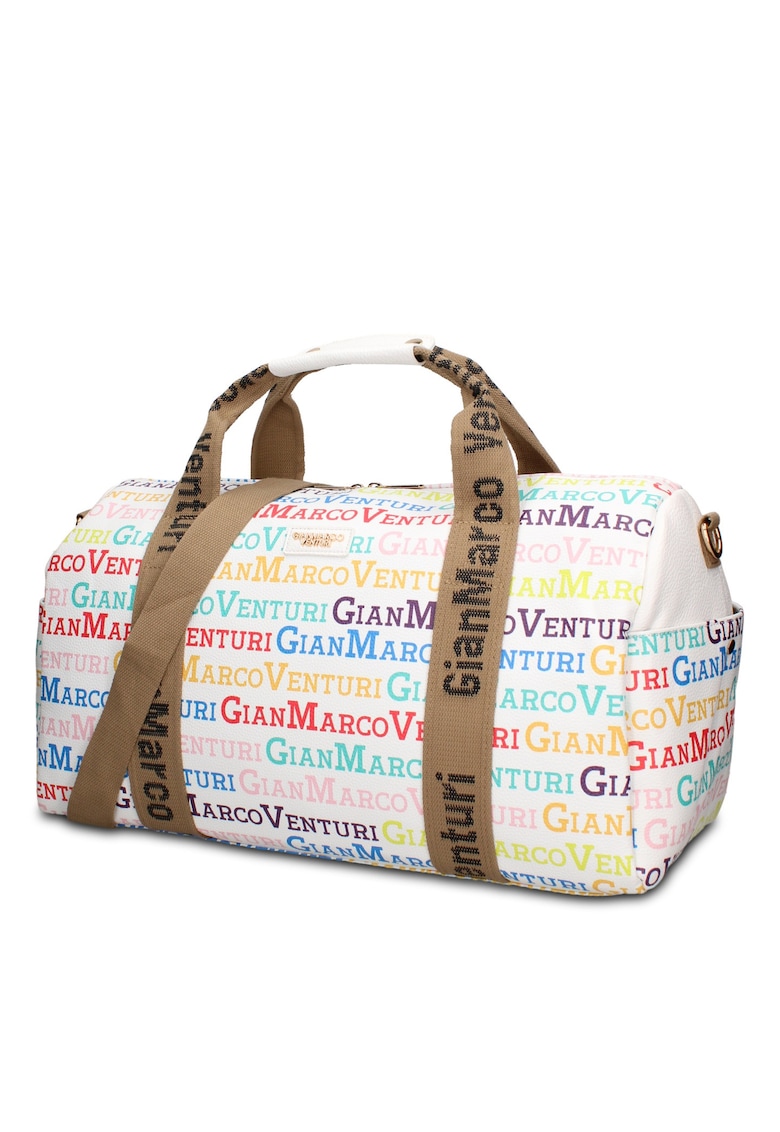 Geanta duffle de piele ecologica Callisto Plus - Alb