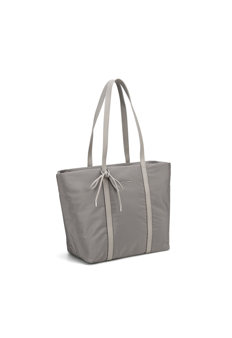 Geanta shopper cu logo Novara Plus - Maro taupe