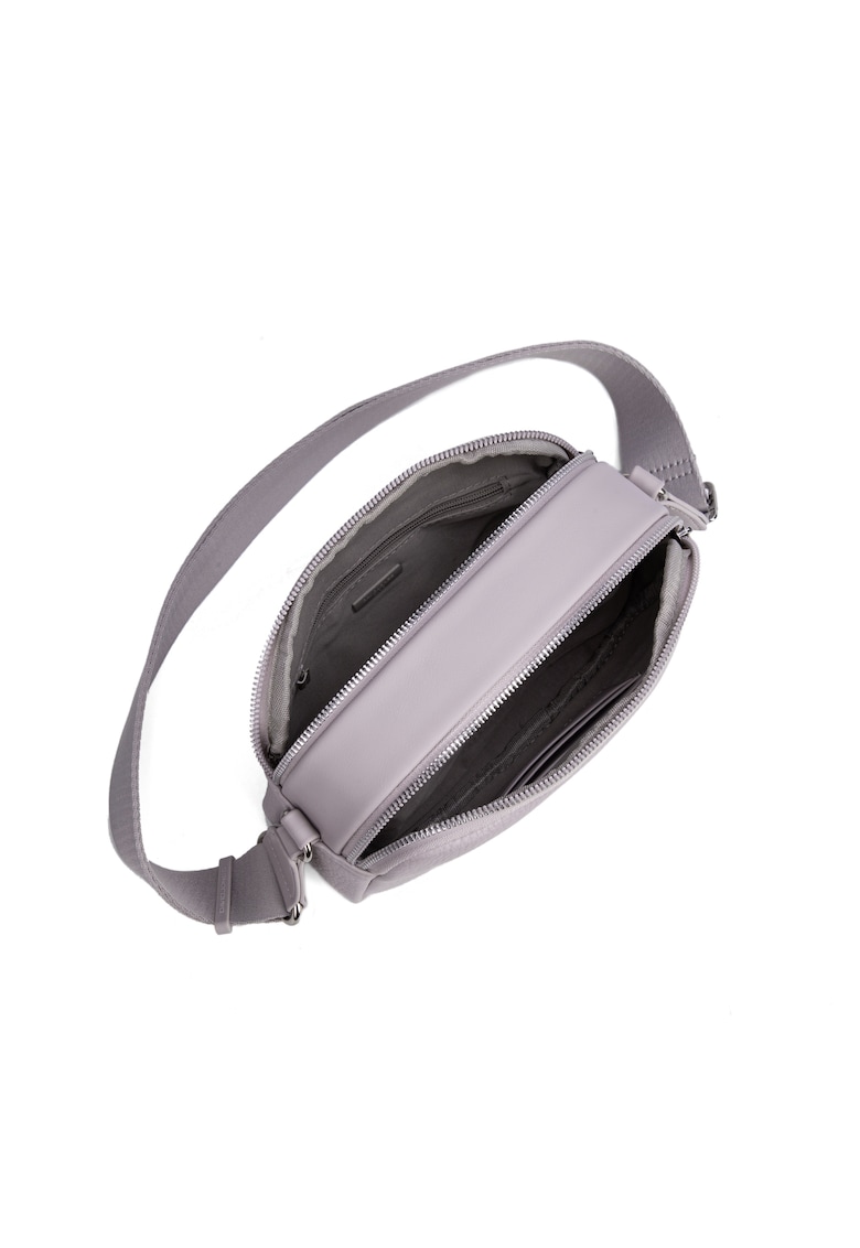 Geanta crossbody cu logo Erisia Lux - Lila