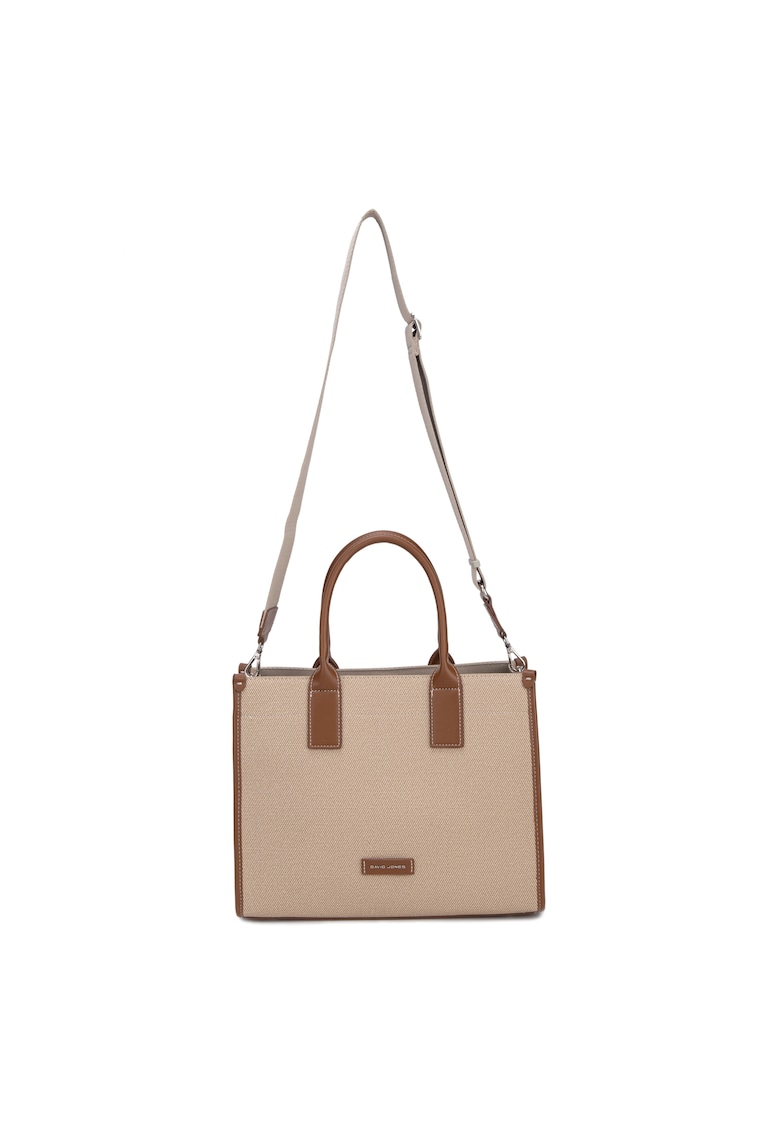 Geanta shopper cu logo discret Celeste Plus - Maro