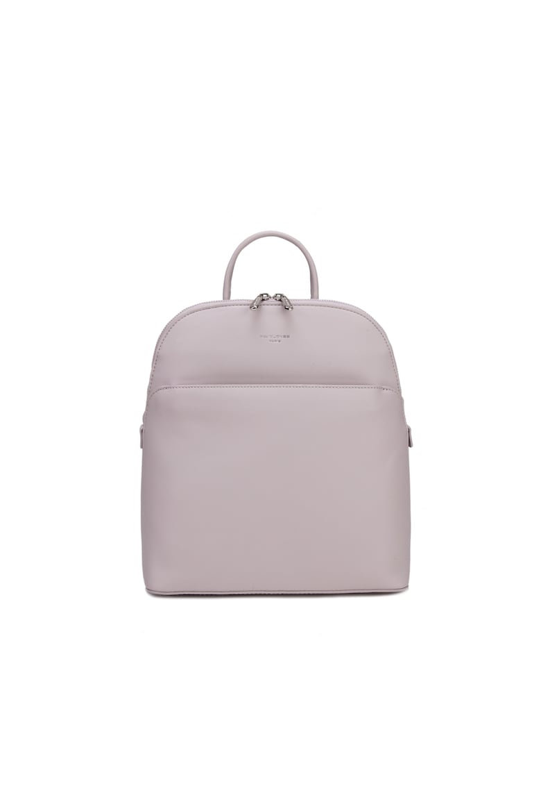 Rucsac de piele ecologica cu buzunar frontal Silvana Ultra - Lila