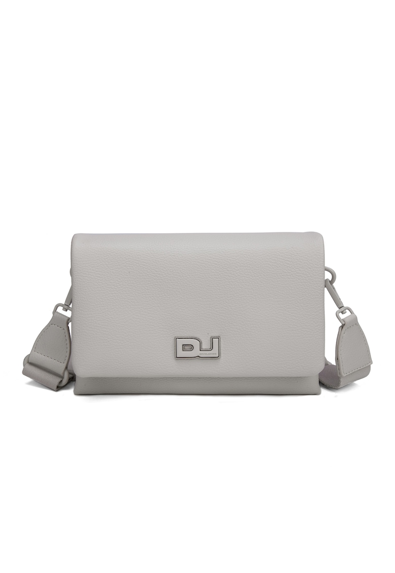Geanta crossbody cu 2 compartimente Valeriana - Crem