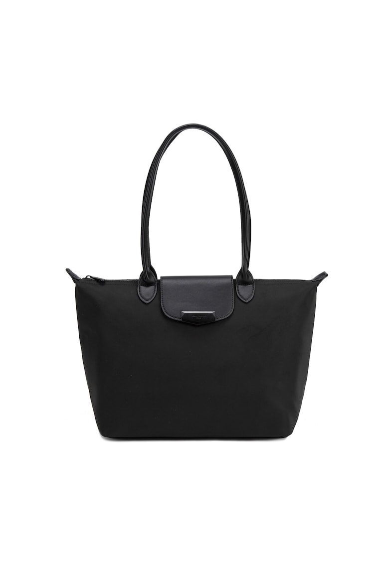 Geanta shopper de piele ecologica Corvus - Negru