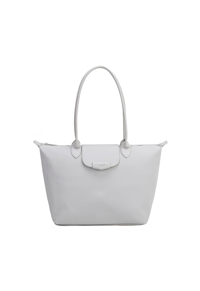Geanta shopper de piele ecologica Corvus - Alb