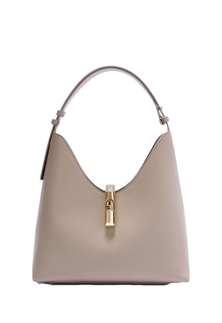 Geanta de piele - 345874 - Maro taupe - 30.5x30x16