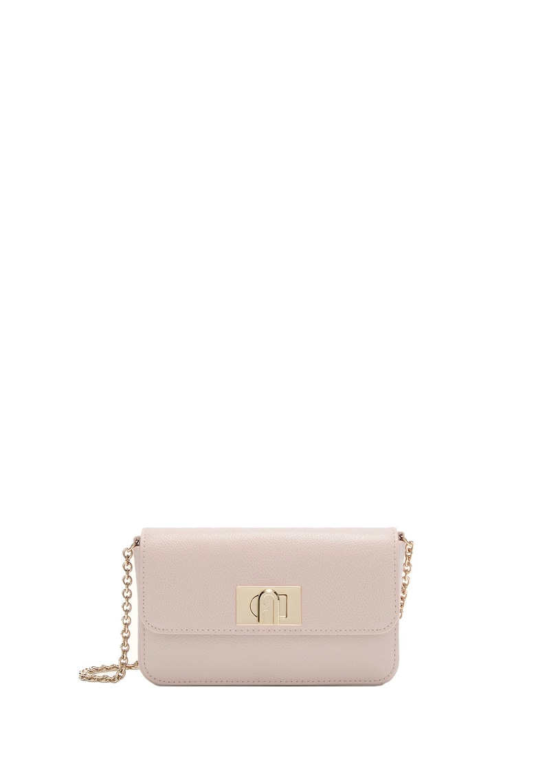 Geanta crossbody din piele Lumina - Coral
