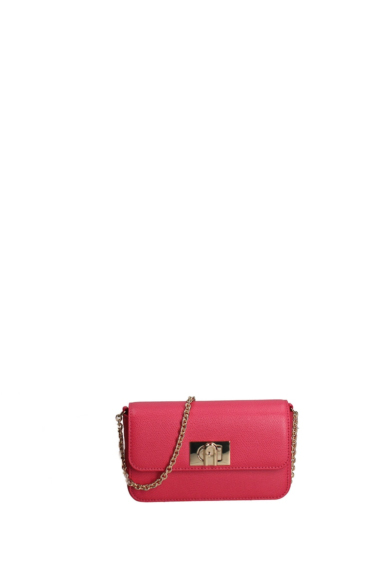 Geanta crossbody din piele Lumina - Fucsia