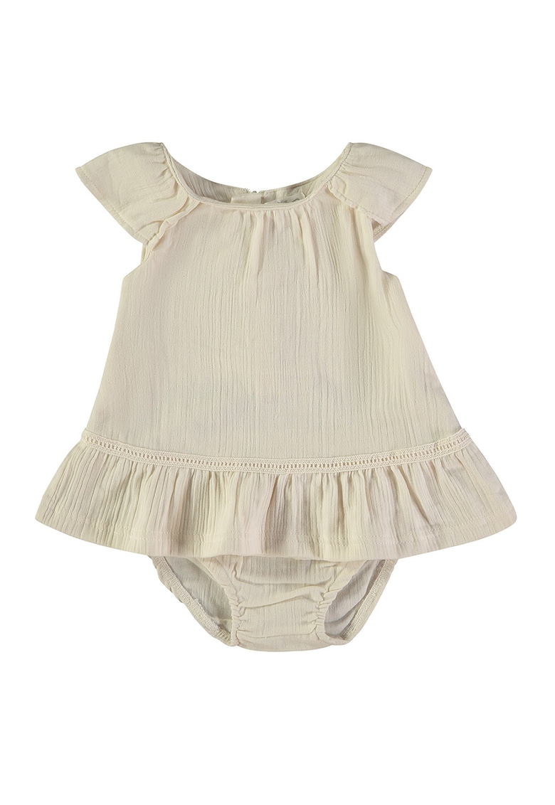 Rochie cu croiala in A si chiloti - Bej deschis