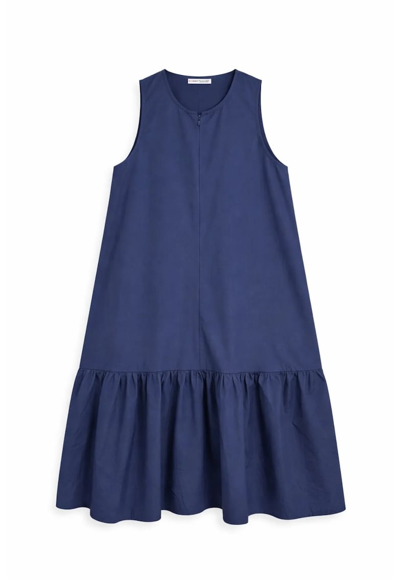 Rochie Maxi bleumarin - bumbac/poliester