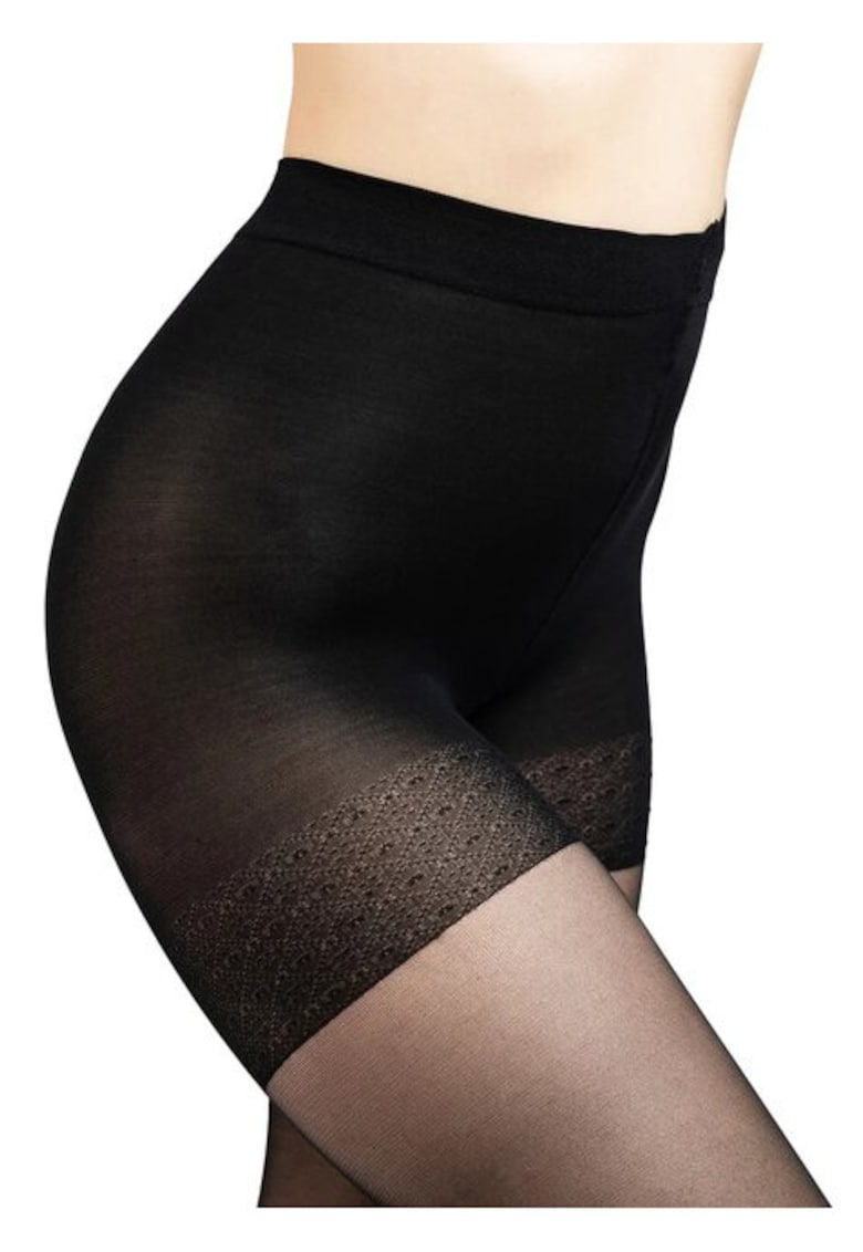 Ciorapi modelatori Total Slim 20 den - negru - S INTL - cu extract de cafeina