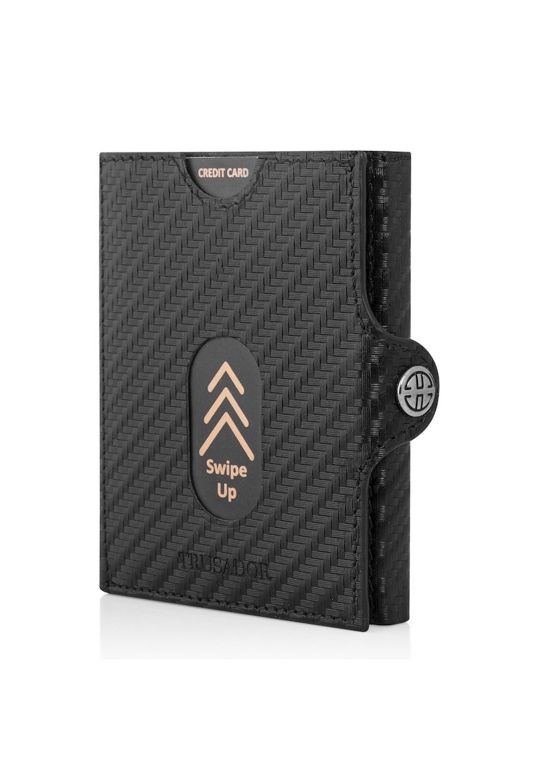 Portofele Valencia - Carbon Fiber Negru