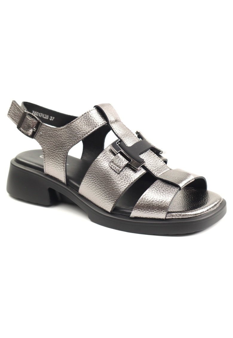 Sandale dama piele naturala H176017K2B 18 N - Argintiu