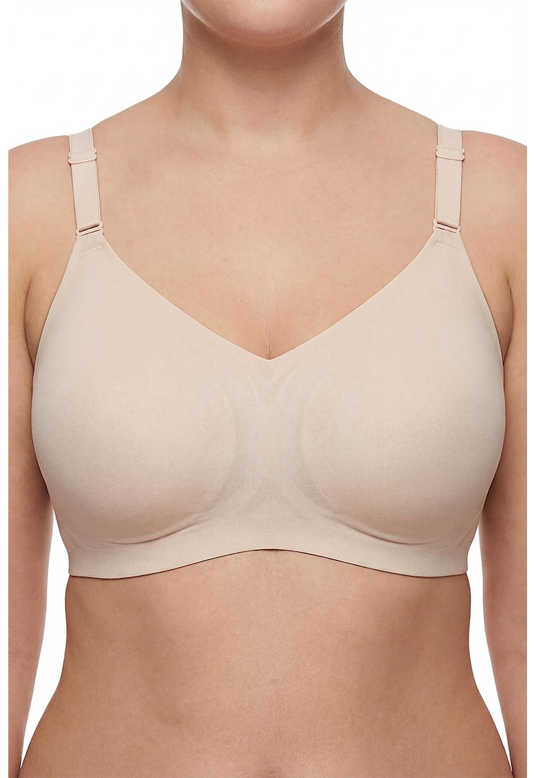 Sutien cu bureti detasabili - Alb fildes -