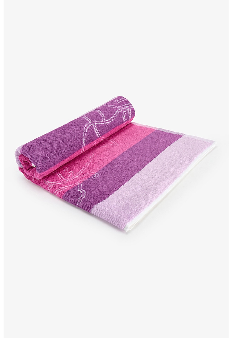 Prosop de plaja cu model - Fucsia