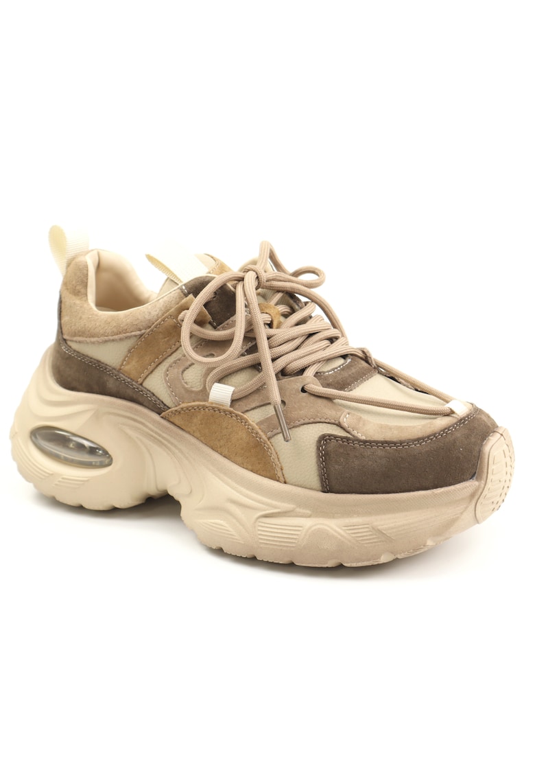 Pantofi dama piele naturala HY2122 - Gri