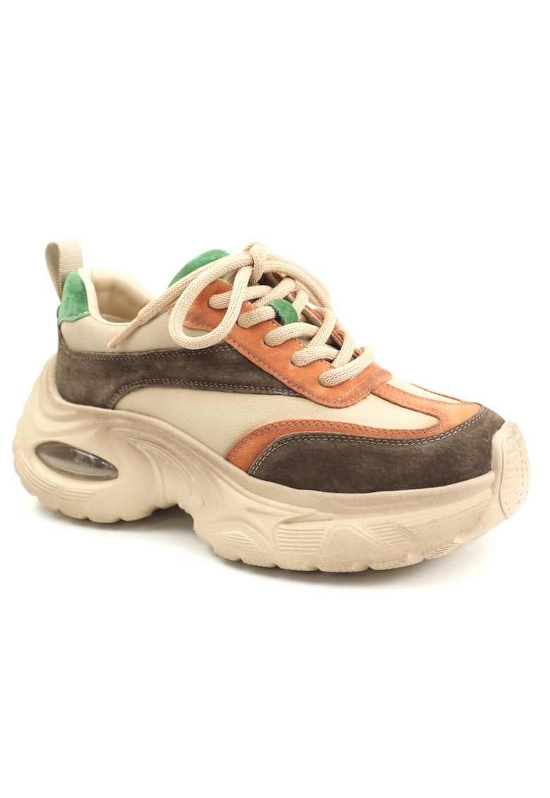 Pantofi dama piele naturala HY2158 - Gri