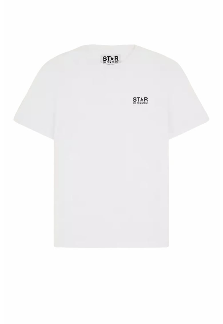 logo-print Star T-shirt White - Alb