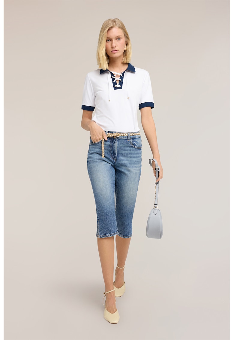 Blugi capri slim fit - Albastru