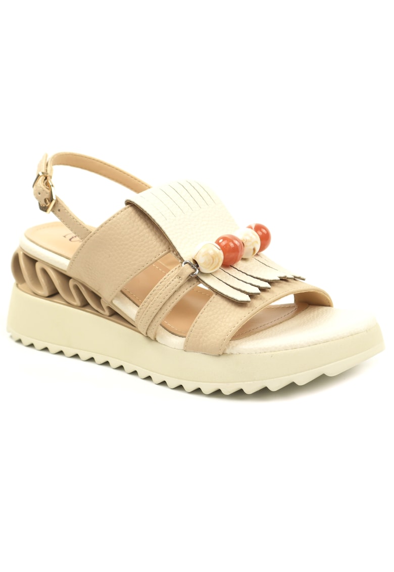 Sandale dama piele naturala D106 RD909 A824 - Bej