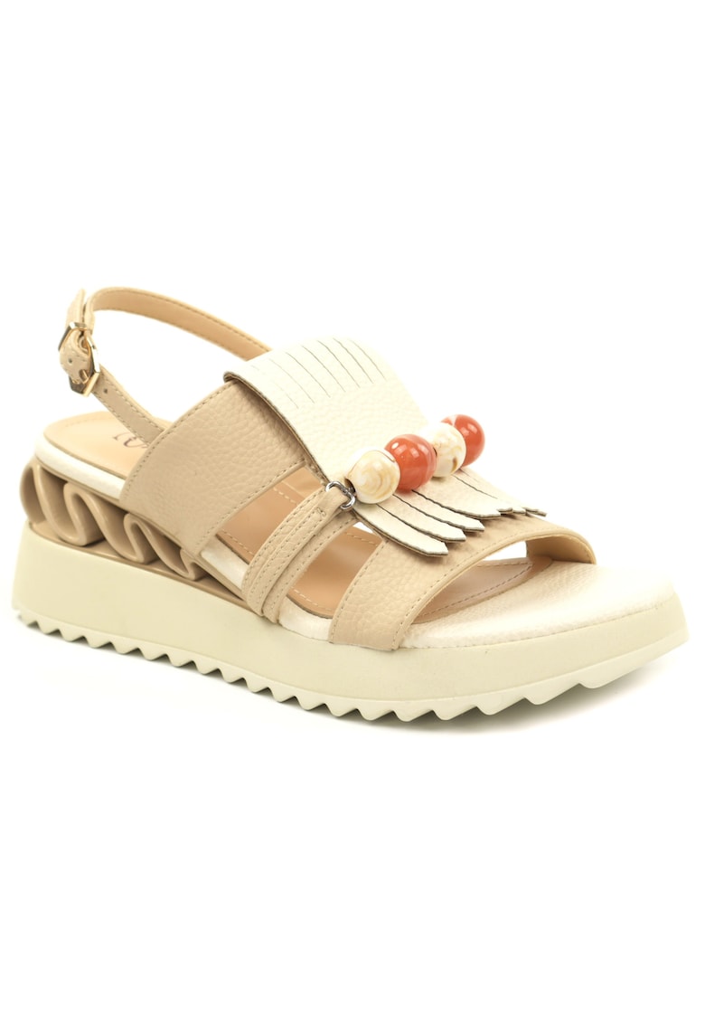 Sandale dama piele naturala D106 RD909 A824 - Bej