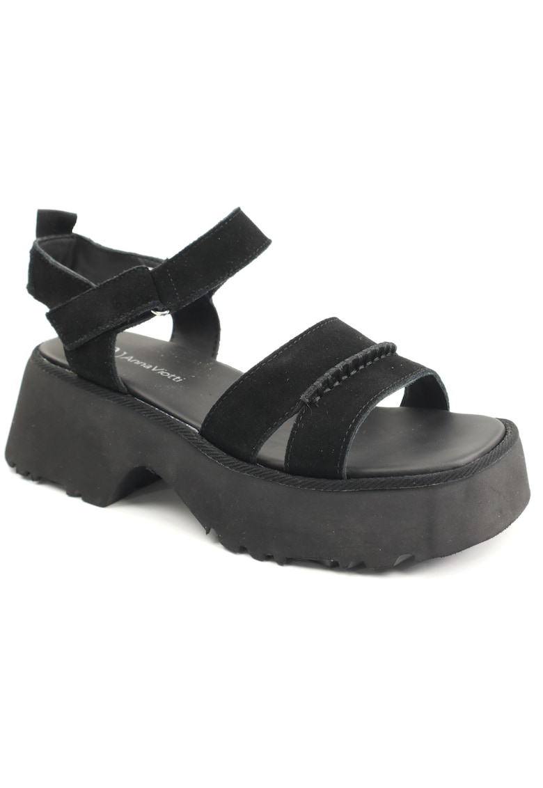 Sandale dama piele naturala D113 OWS003 1BLACK - Negru