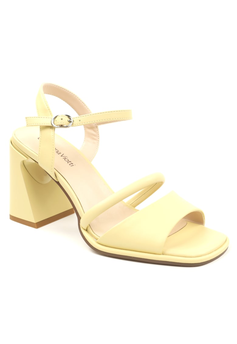 Sandale dama piele naturala D106 50122 RS365V - Galben