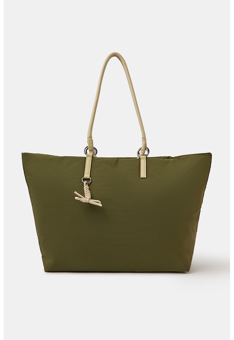 Geanta shopper textila - Verde masliniu