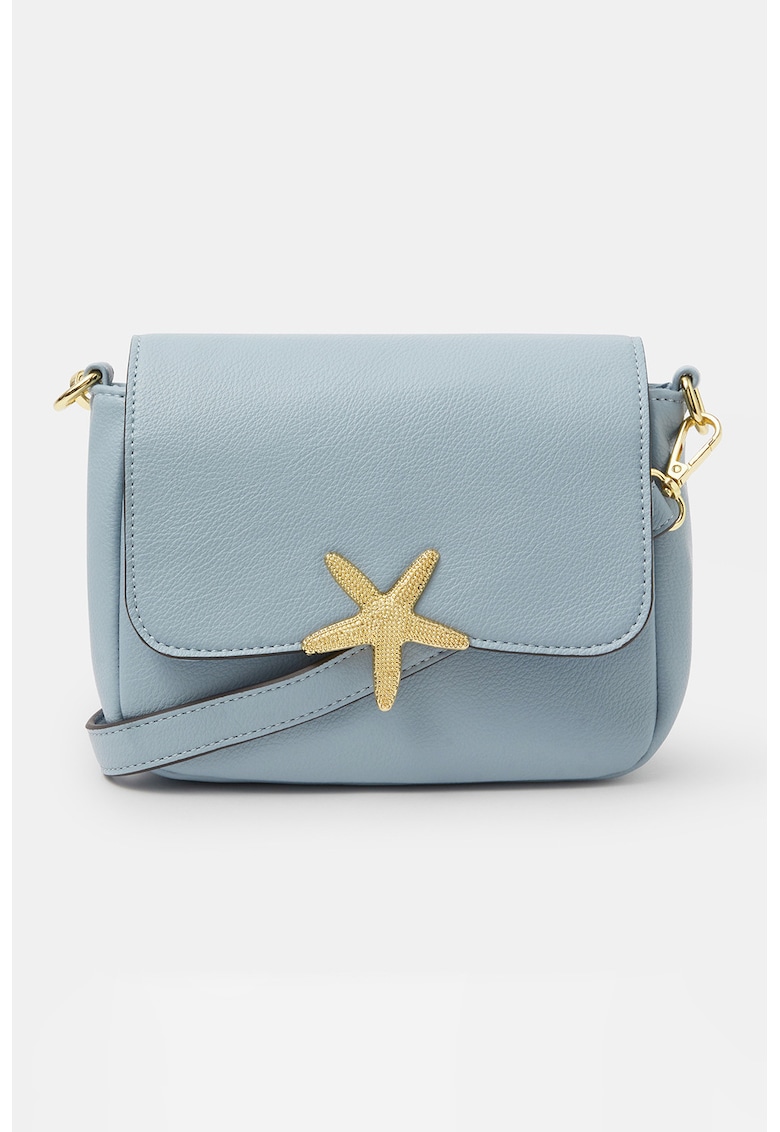 Geanta crossbody cu inhiderein forma de steluta de mare - Albastru prafuit