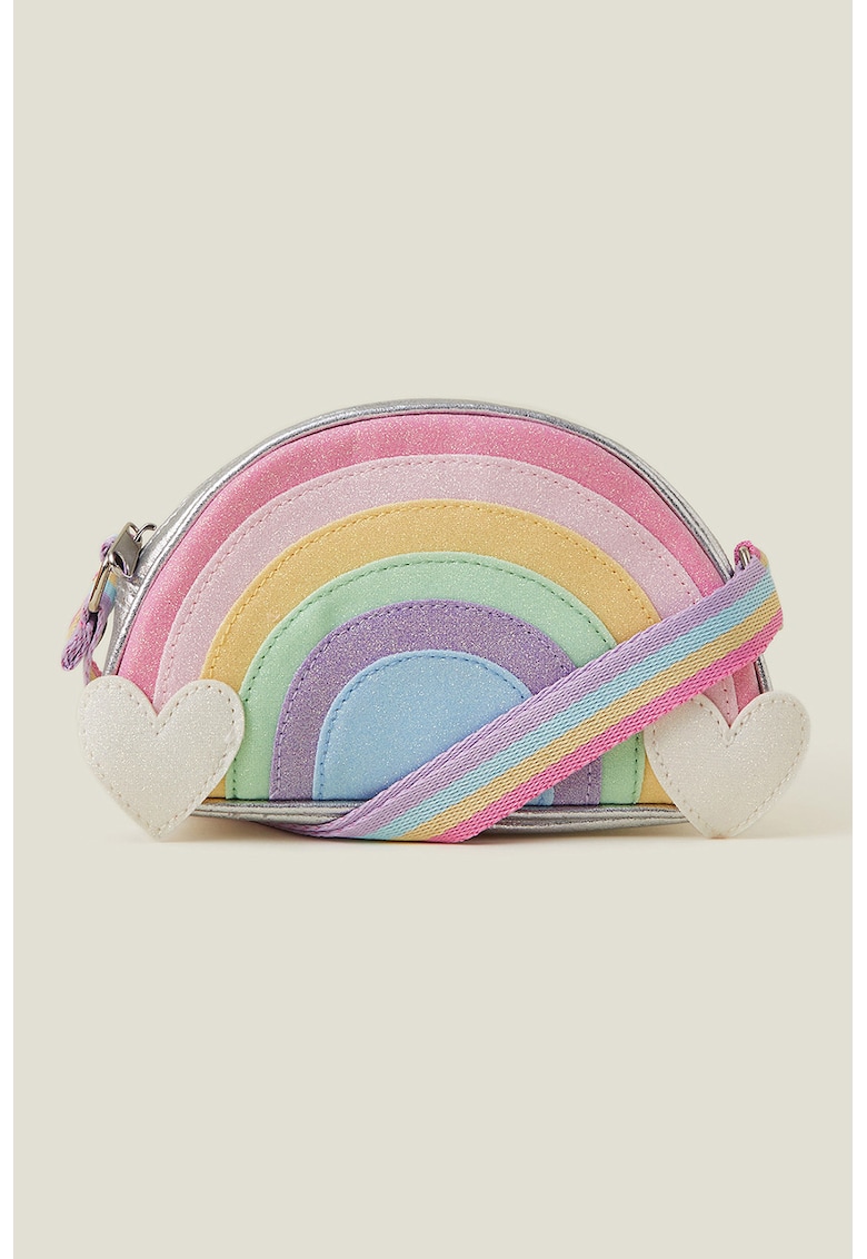 Geanta crossbody cu design curcubeu - Multicolor