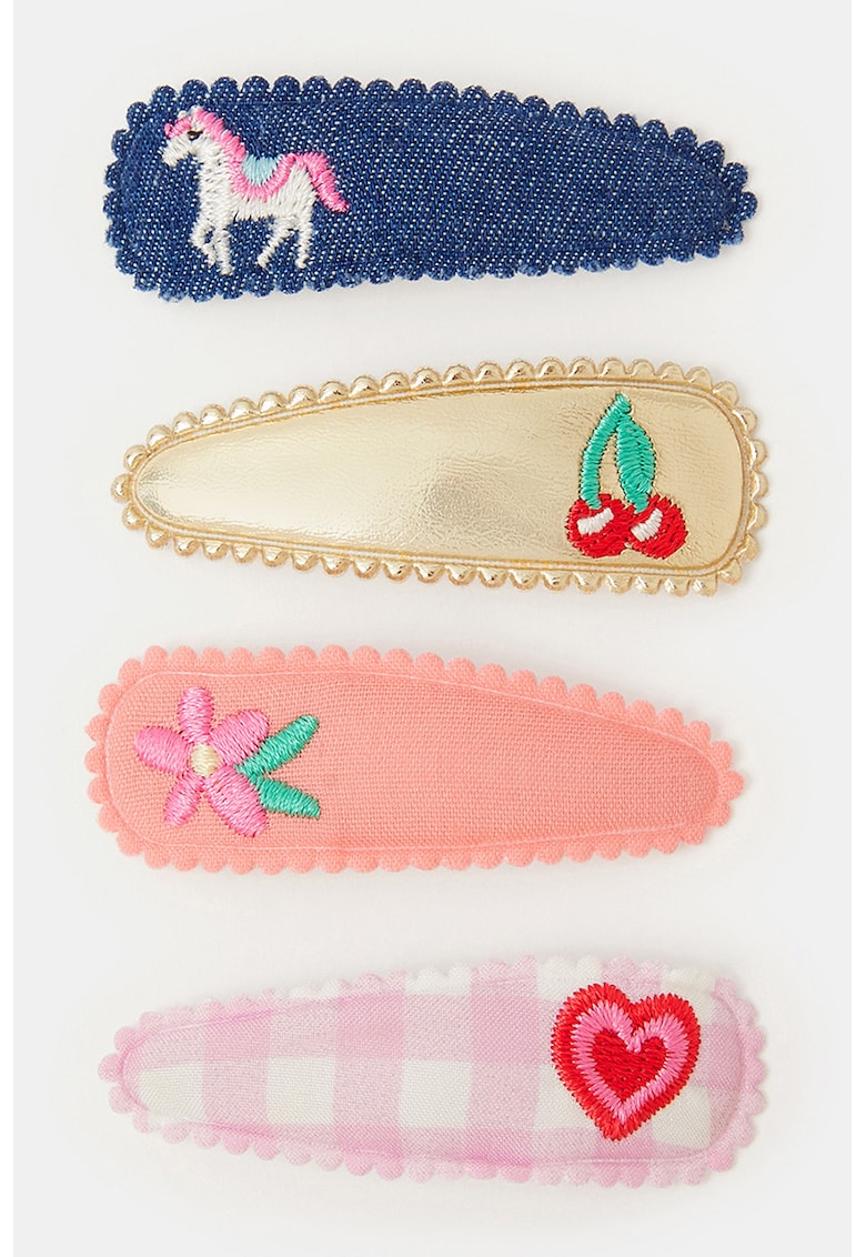 Set de clame de par - 4 piese - Multicolor