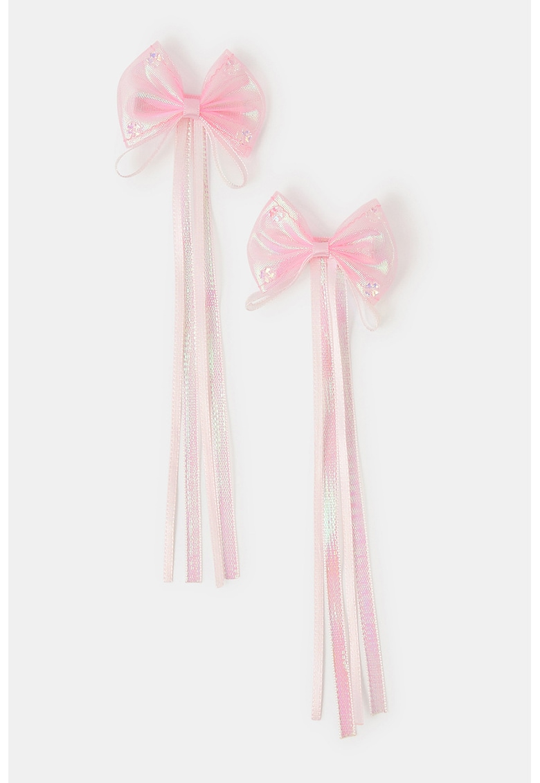 Set de clame de par cu funda - 2 piese - Roz deschis