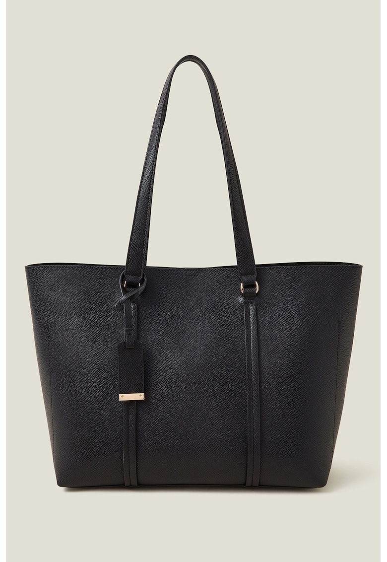 Geanta tote din piele ecologica - Negru