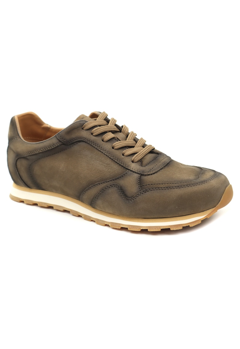 Pantofi barbati piele naturala 3 1006 12 - Verde