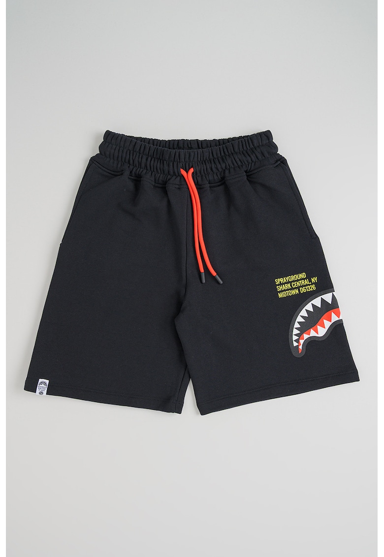 Pantaloni scurti cu snur Shark - Rosu/Negru