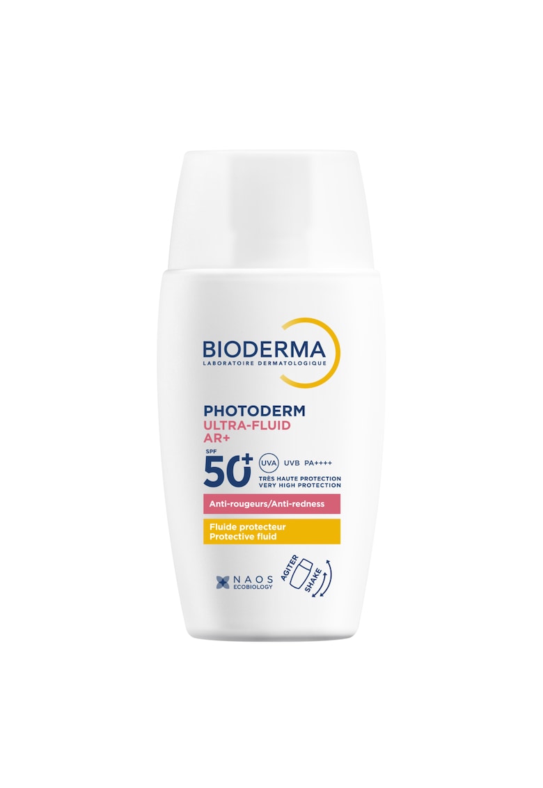 Fluid protector anti-roseata Photoderm Ultra-Fluid AR+ SPF50+ - pentru ten sensibil si reactiv - protectie UVA/UVB - rezistent la apa - 40 ml