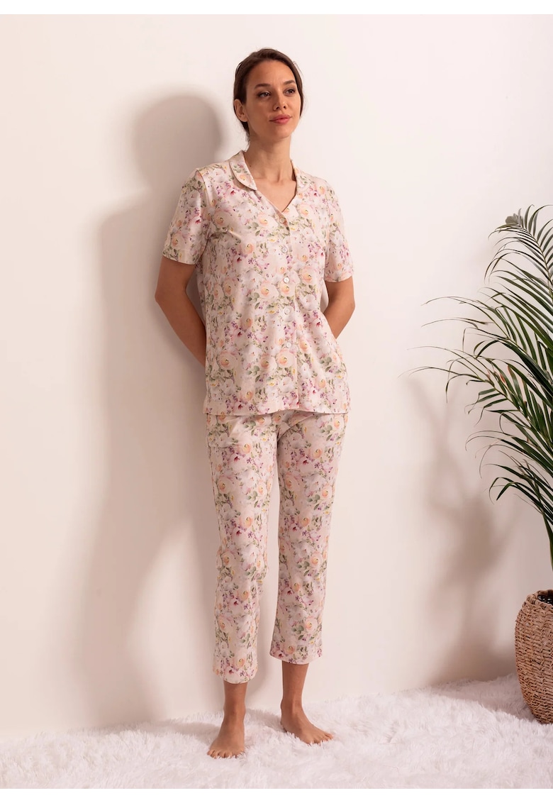 Pijama Dama Marion Bambus - Alb