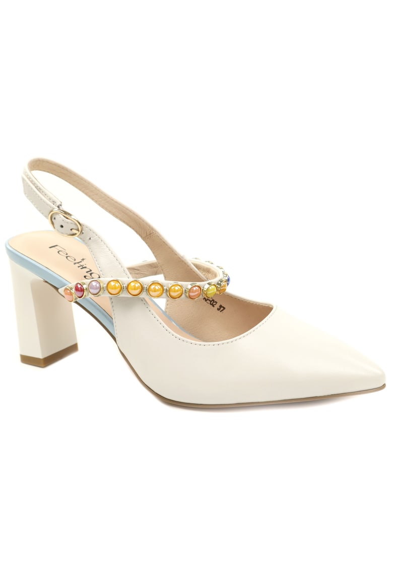 Sandale dama piele naturala 26 543 02 - Alb