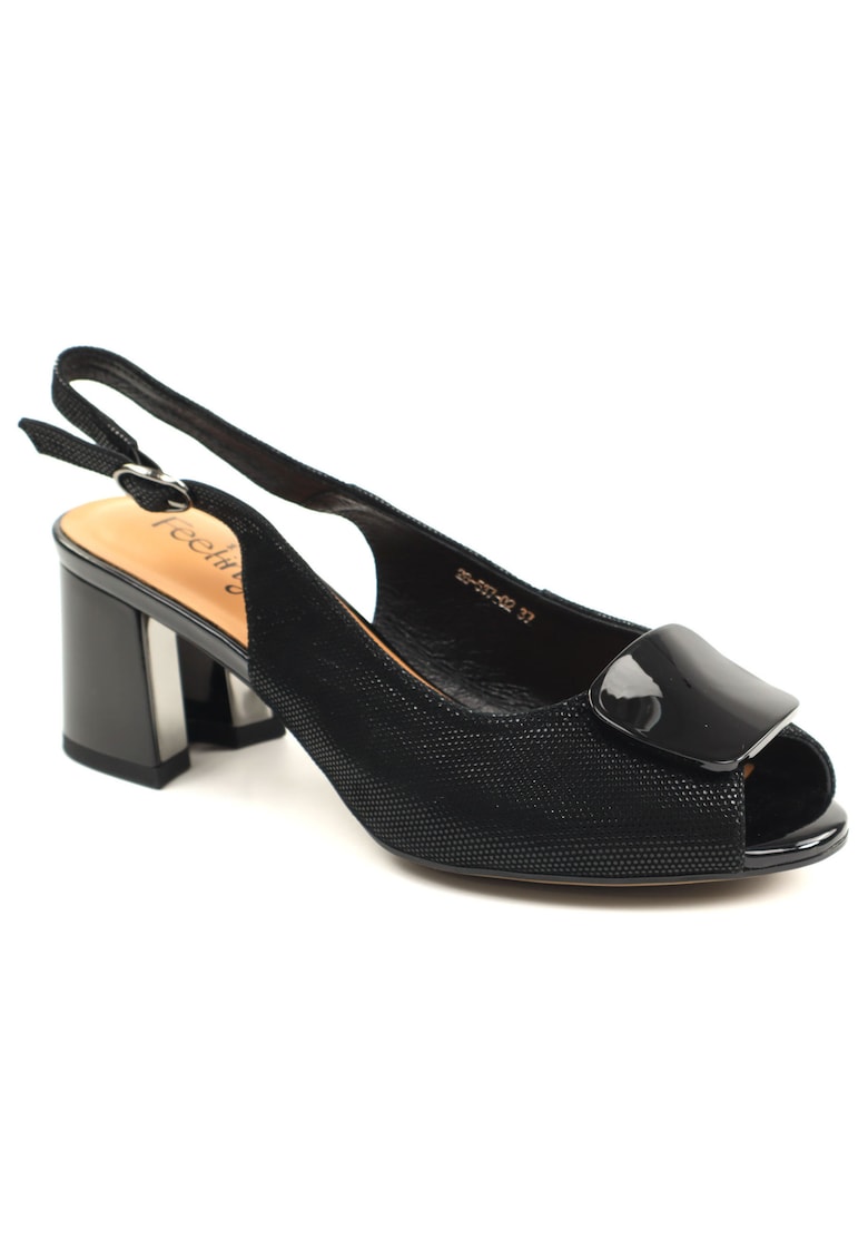 Sandale dama piele naturala 26 537 02 - Negru