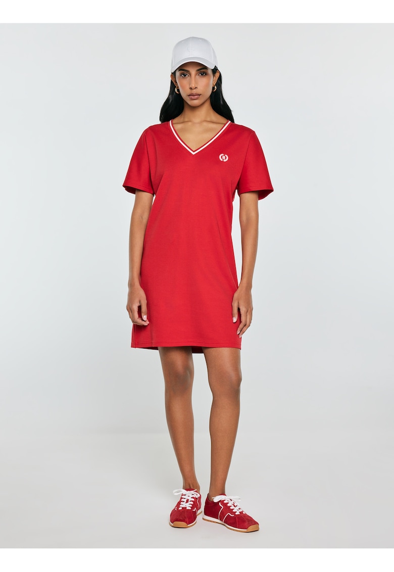 Rochie cu maneca scurta si decolteu in V Zorkana 603