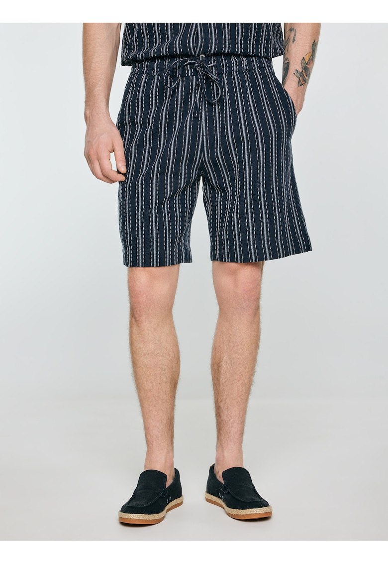 Pantaloni scurti din amestec de in Gofrisz 403
