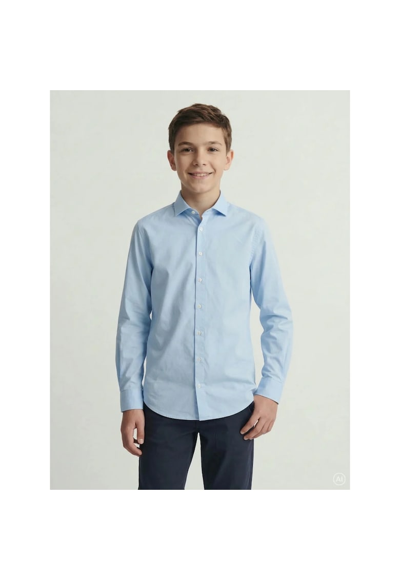 Camasa cu maneca lunga - baieti - AXEL - Regular Fit - Albastru