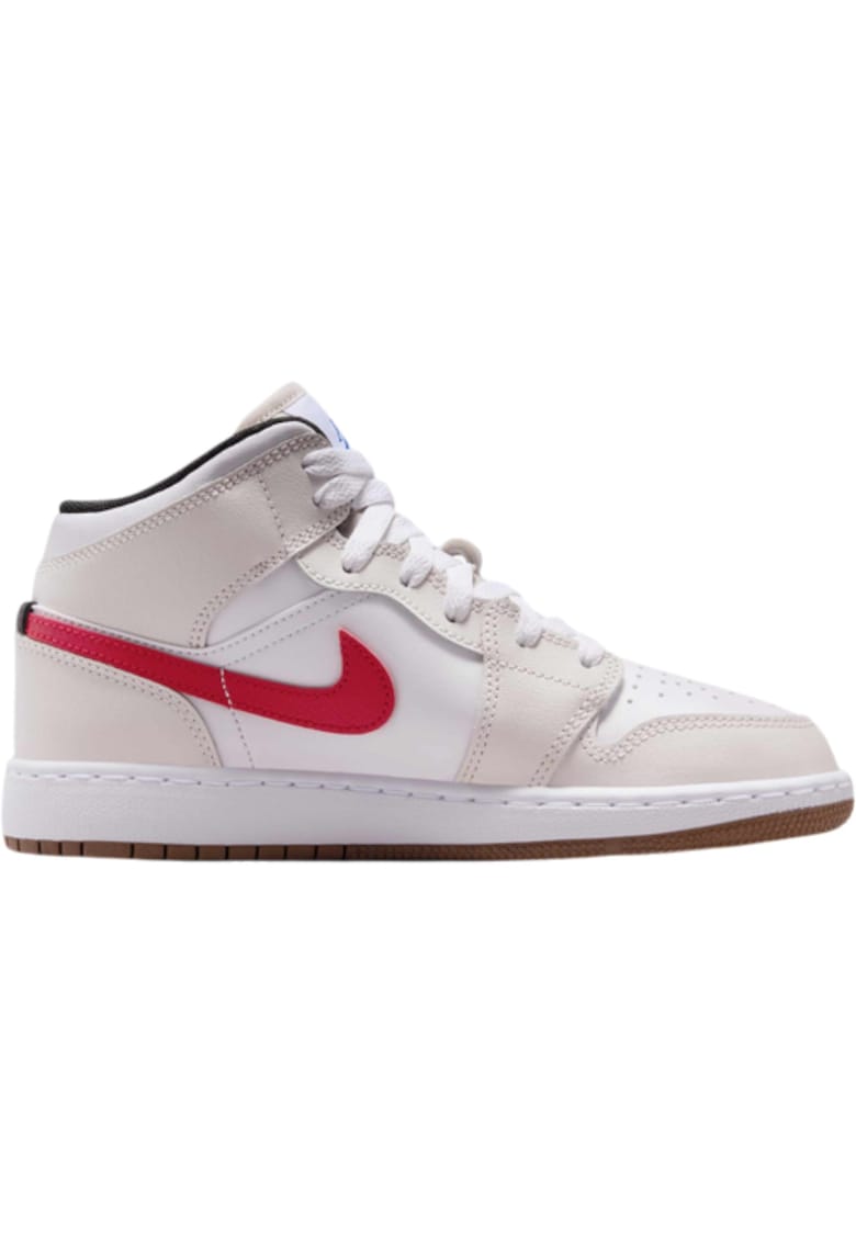 Pantofi sport Air Jordan 1 Mid GS 60022 - Rosu/Bej
