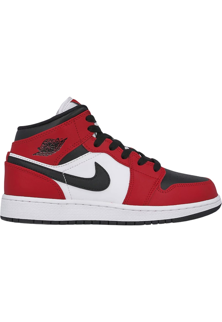 Pantofi sport Air Jordan 1 Mid BG 60011 - Rosu/Negru